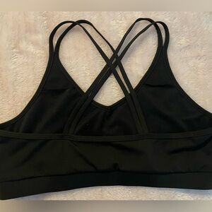 Black Strappy Sports Bra